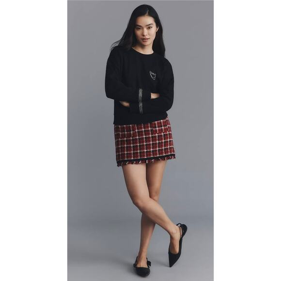 Maeve Brooch Embellished Sweatshirt - Picture 3 of 4